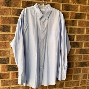 J Crew size L light blue 80’s 2-ply Cotton business casual button down shirt